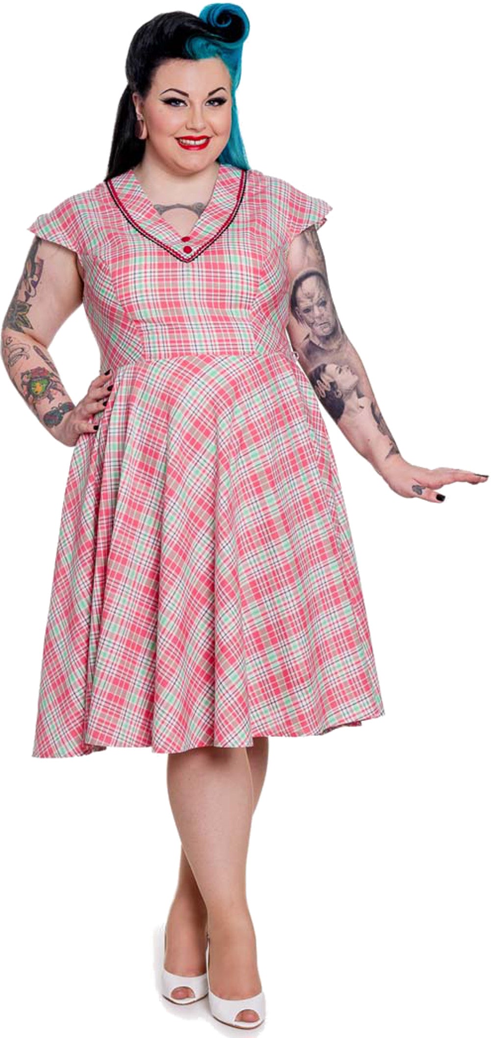 Hell_Bunny_50s_CAROL_DRESS_Tartan_Karo_DRESS_Kleid_Plus_Size