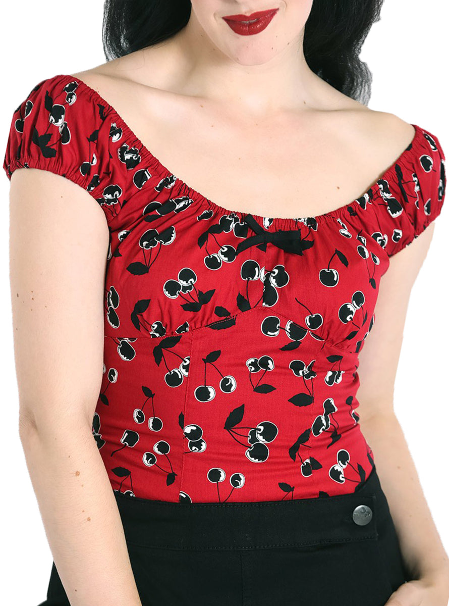 Hell_Bunny_ALISON_Vintage_BLACK_CHERRY_Kirschen_Bow_Schleife_SHIRT_Bluse-2N2wVaouN5UJBb