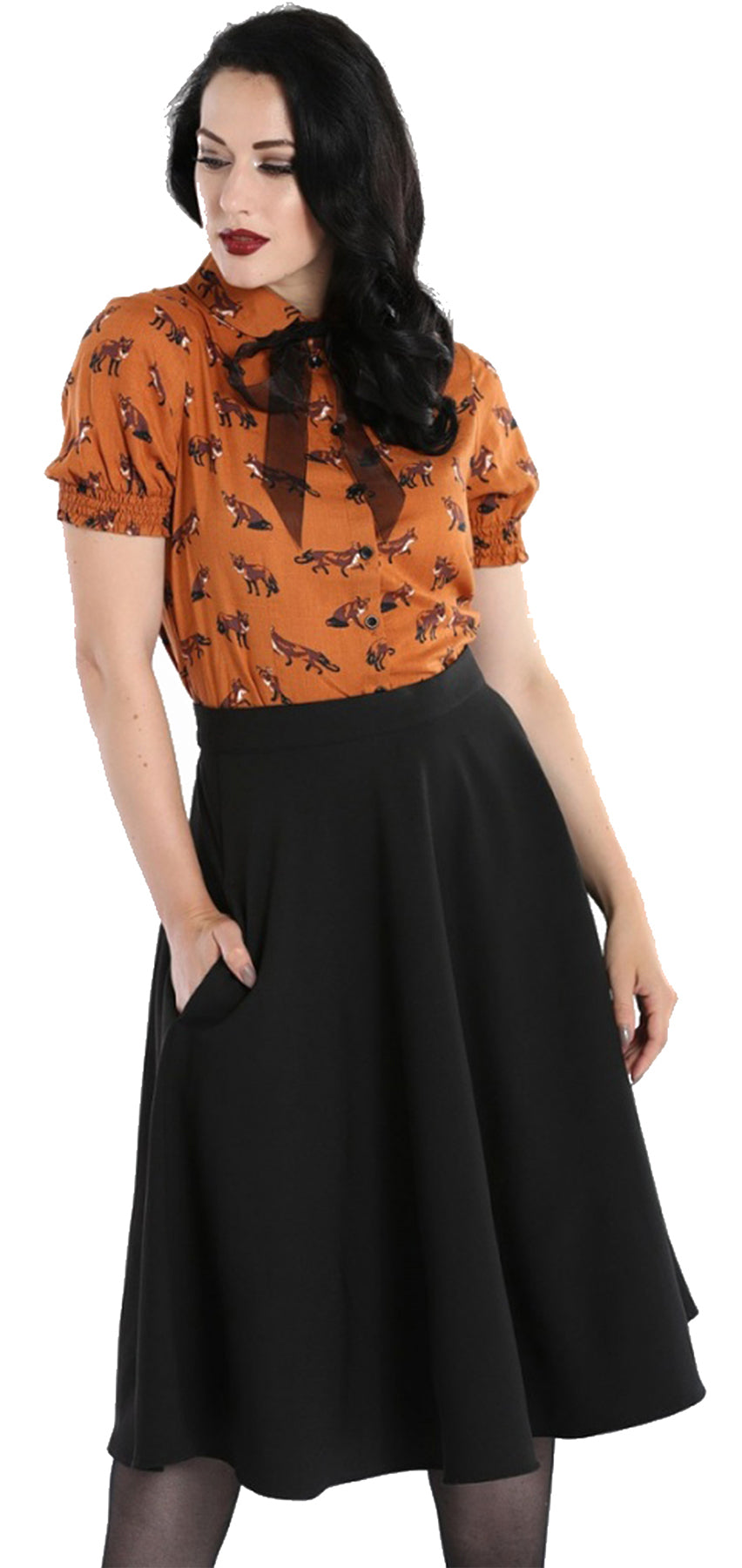 Hell_Bunny_AMELIE_Vintage_Retro_SWING_SKIRT_Flared_Rock_Schwarz_2