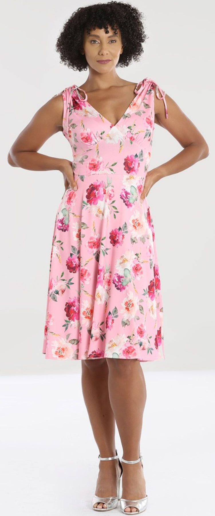 Hell_Bunny_ANA_ROSE_Vintage_BLUMEN_Flower_Rosen_V-Neck_SWING_DRESS_-_Pink_killr_kirsche_2