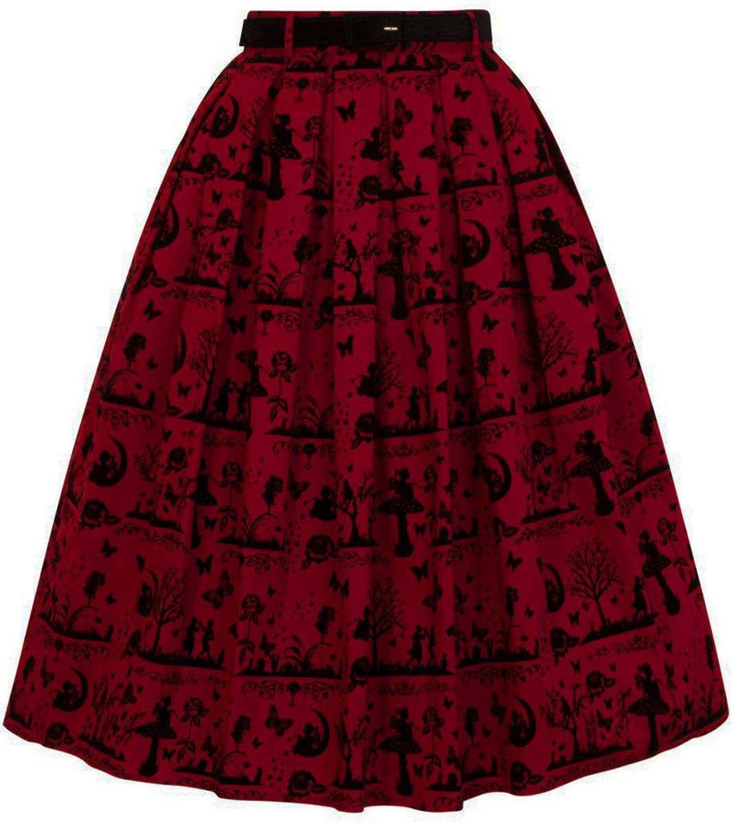 Hell_Bunny_ANDERSON_Fairytale_Woods_SWING_Skirt_TELLERROCK_Rot_Plus_Size-3