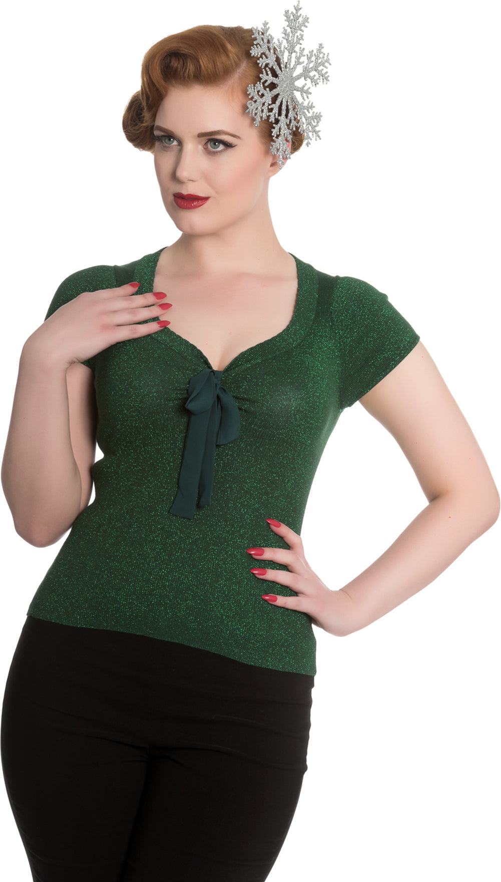 Hell_Bunny_ANGETTE_50s_Glitter_TIE_Glam_Pin_Up_Strick_Top_SHIRT_-_Gruen