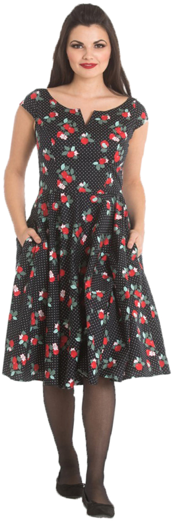 Hell_Bunny_APPLE_BLOSSOM_Polka_Dot_PUNKTE_aepfel_SWING_Dress_KLEID_killer_kirsche