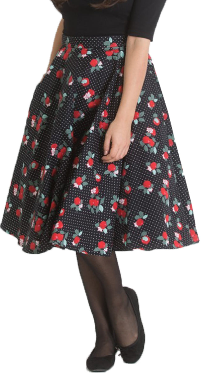 Hell_Bunny_APPLE_BLOSSOM_Polka_Dot_PUNKTE_aepfel_Swing_Skirt_TELLERROCK-2