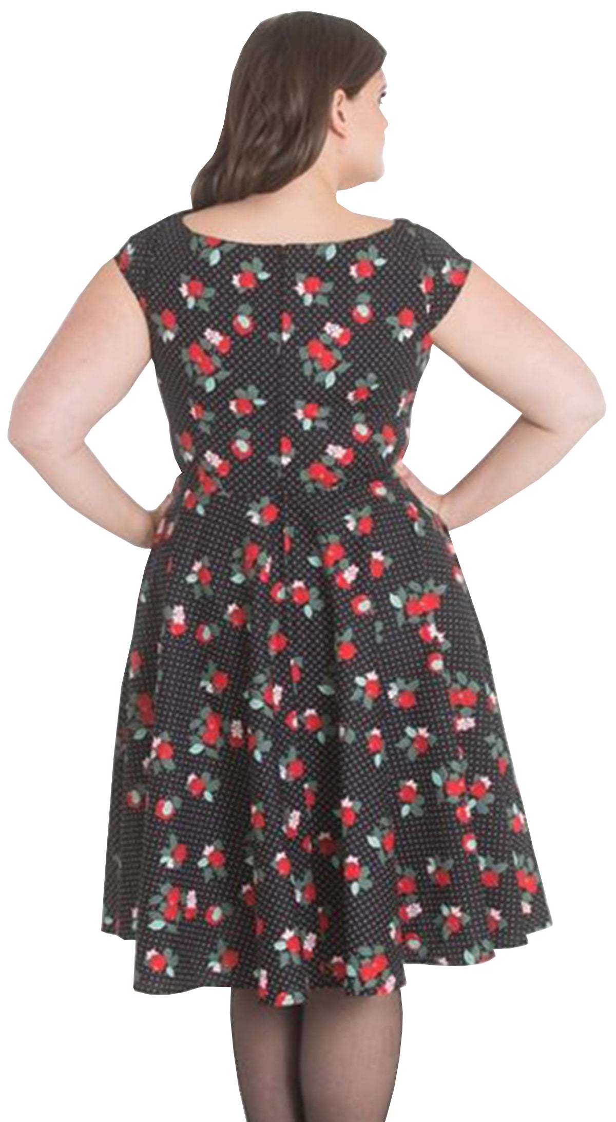 Hell_Bunny_APPLE_BLOSSOM_Polka_Dot_aepfel_SWING_Dress_KLEID_Plus_Size-3