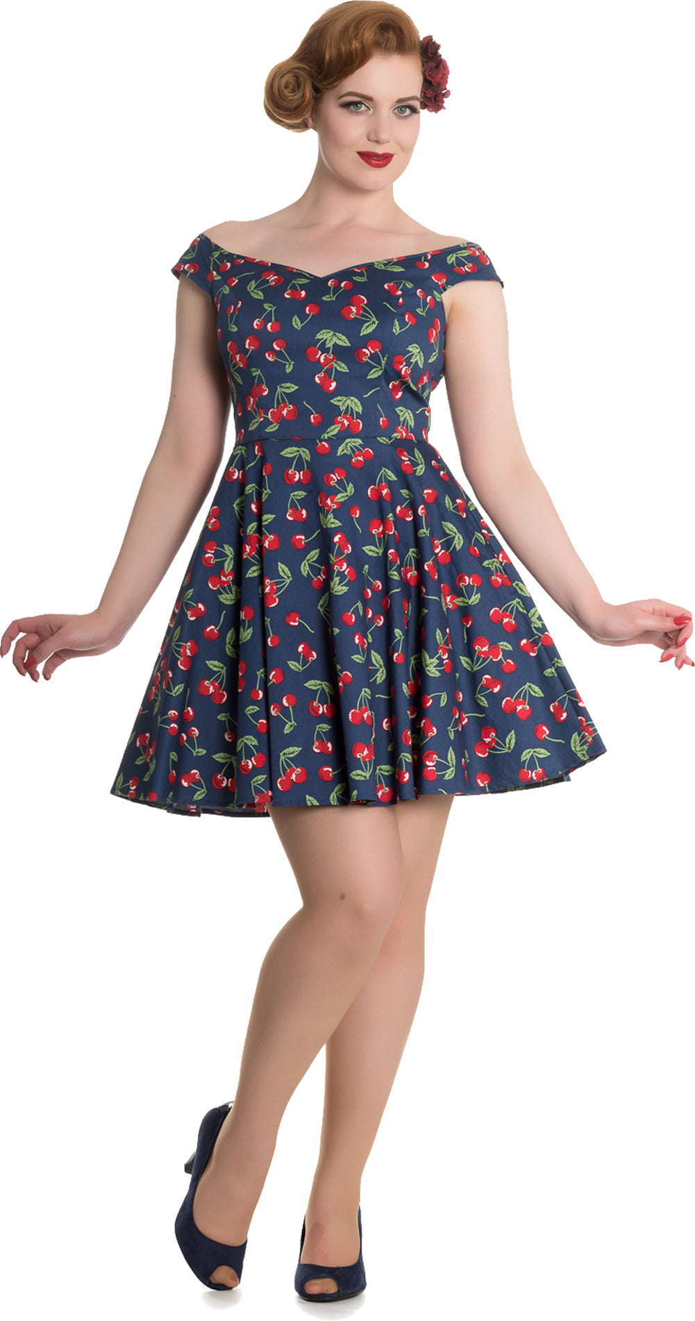 Hell_Bunny_APRIL_Kirschen_CHERRIES_Mini_Retro_50s_Swing_Dress_Kleid_blau