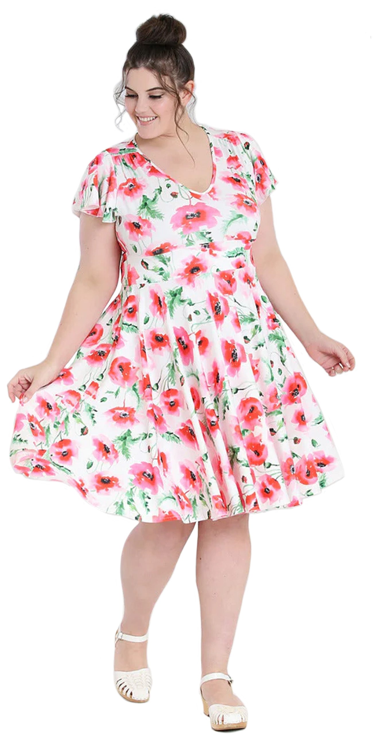 Hell_Bunny_AQUARELLE_FLOWER_Vintage_BLUMEN_VNeck_SWING_DRESS-7