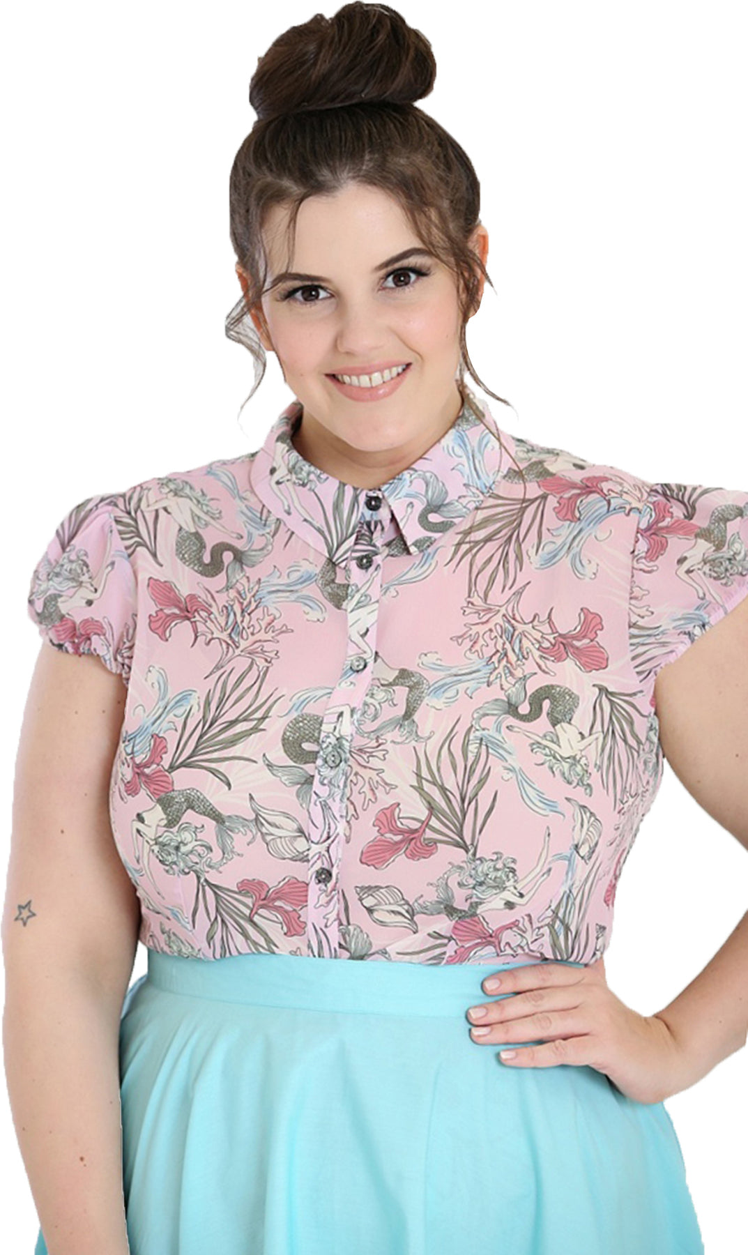 Hell_Bunny_ATTINA_Underwater_MERMAID_Puffaermel_Chiffon_50s_BLUSE_Plus_Size_Killer_Kirsche-18uWcBPA5QjSZT
