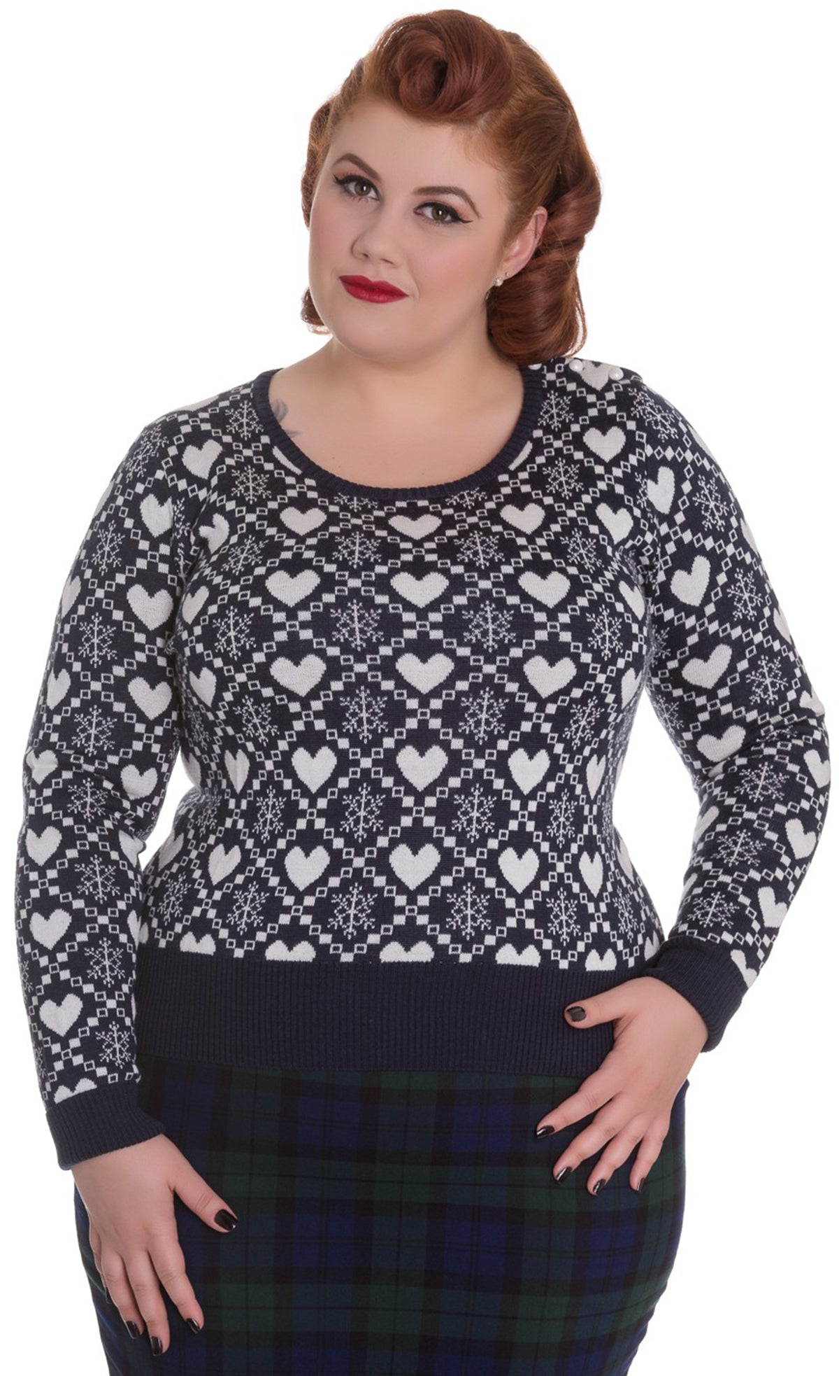 Hell_Bunny_AURORA_Heart_Snowflake_JUMPER_Pullover_PLUS_SIZE_Blau-1