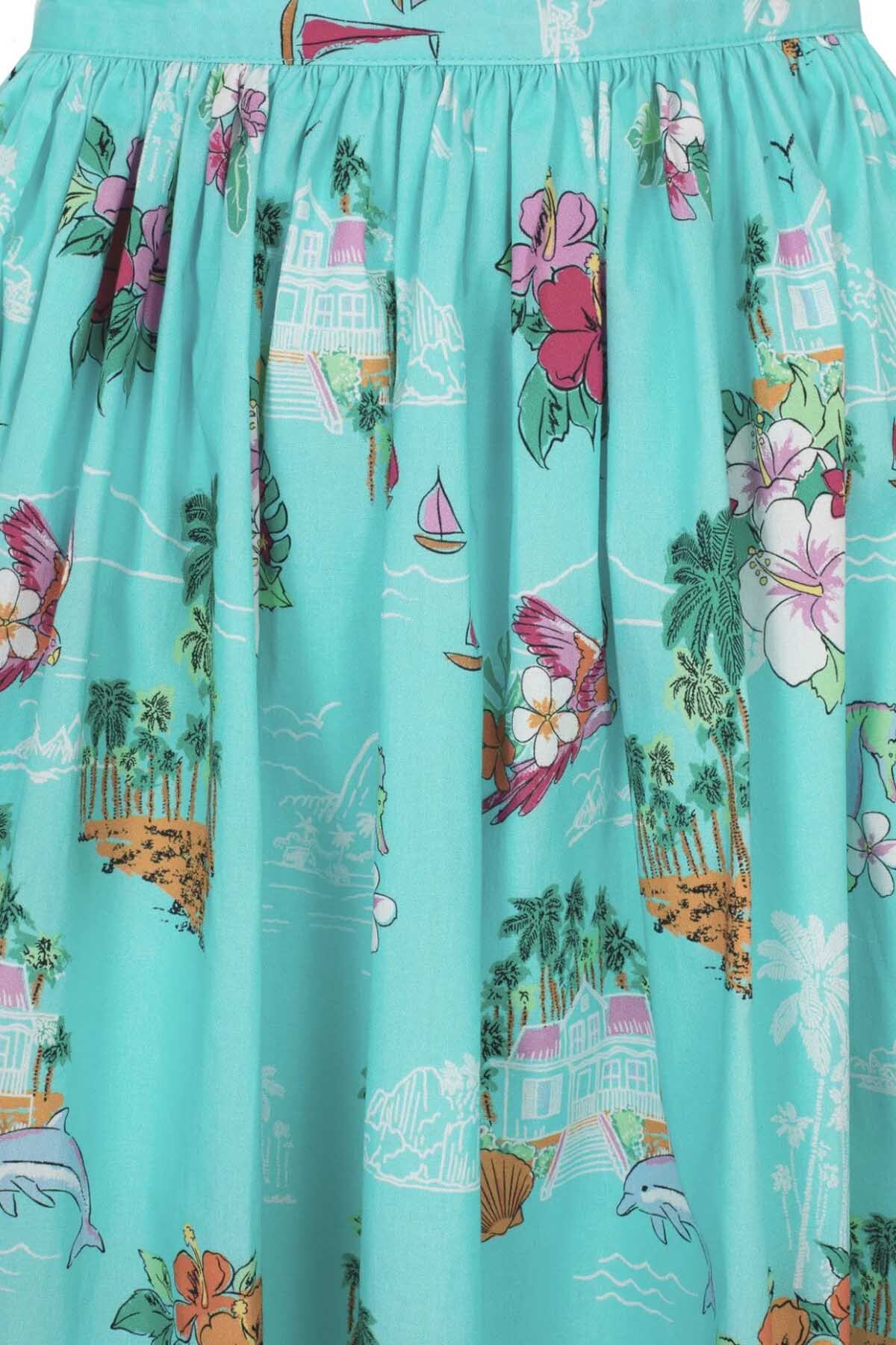 Hell_Bunny_AYANNA_TROPICAL_Hibiscus_Hawaii_Vintage_Sealife_50s_SWING_SKIRT_Rock_-6