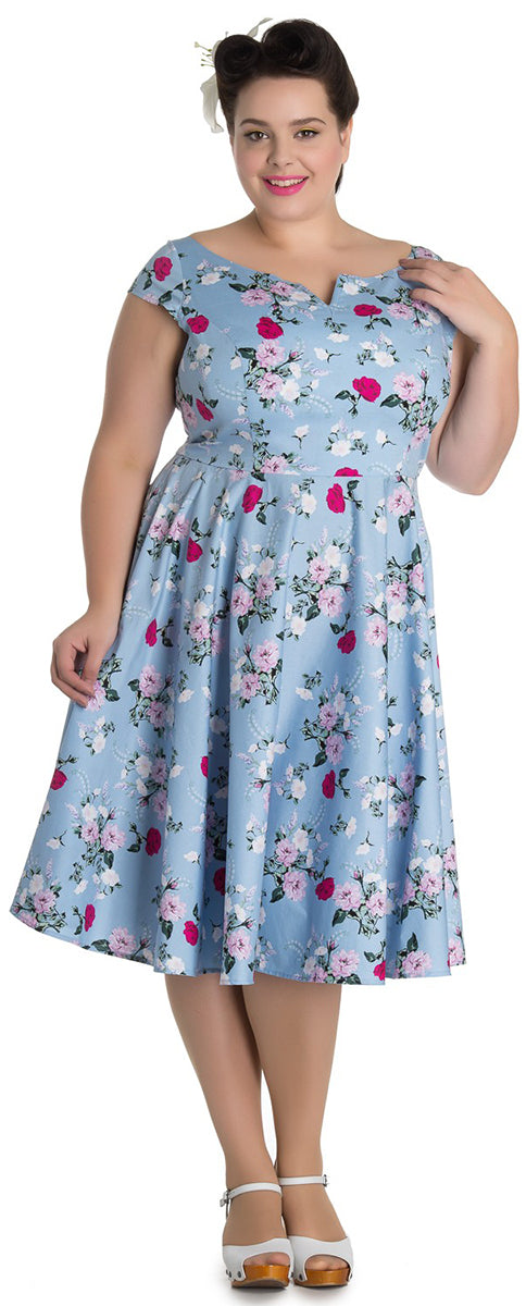 Hell_Bunny_BELINDA_Roses_Vintage_Floral_SWING_Dress_Kleid_PLUS_SIZE_Blau-1