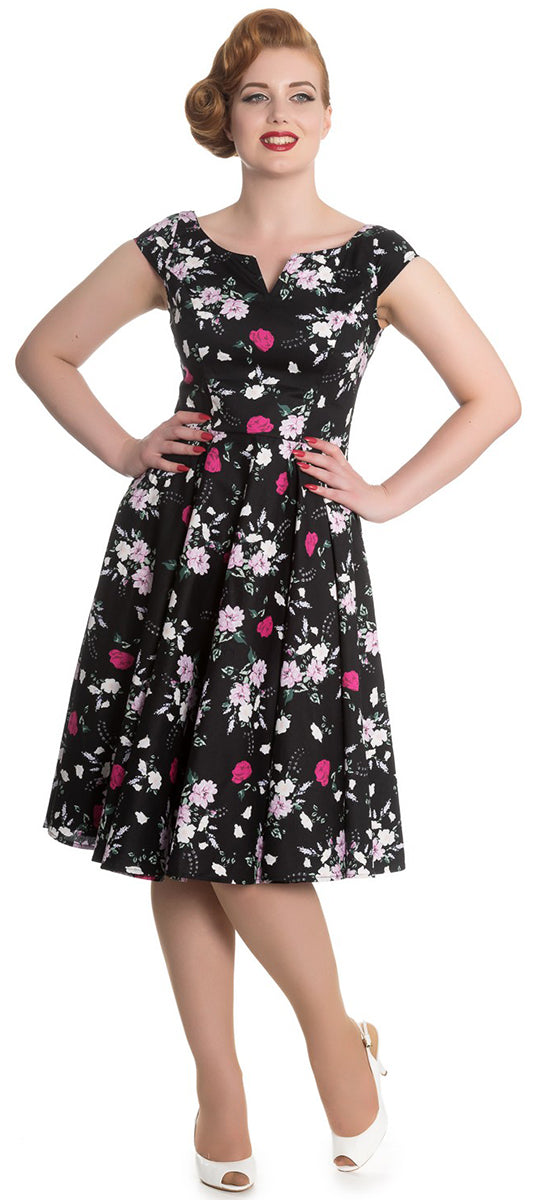 Hell_Bunny_BELINDA_Vintage_FLORAL_Blumen_SWING_DRESS_Kleid_Schwarz-1EfeYGLLAdFrq6