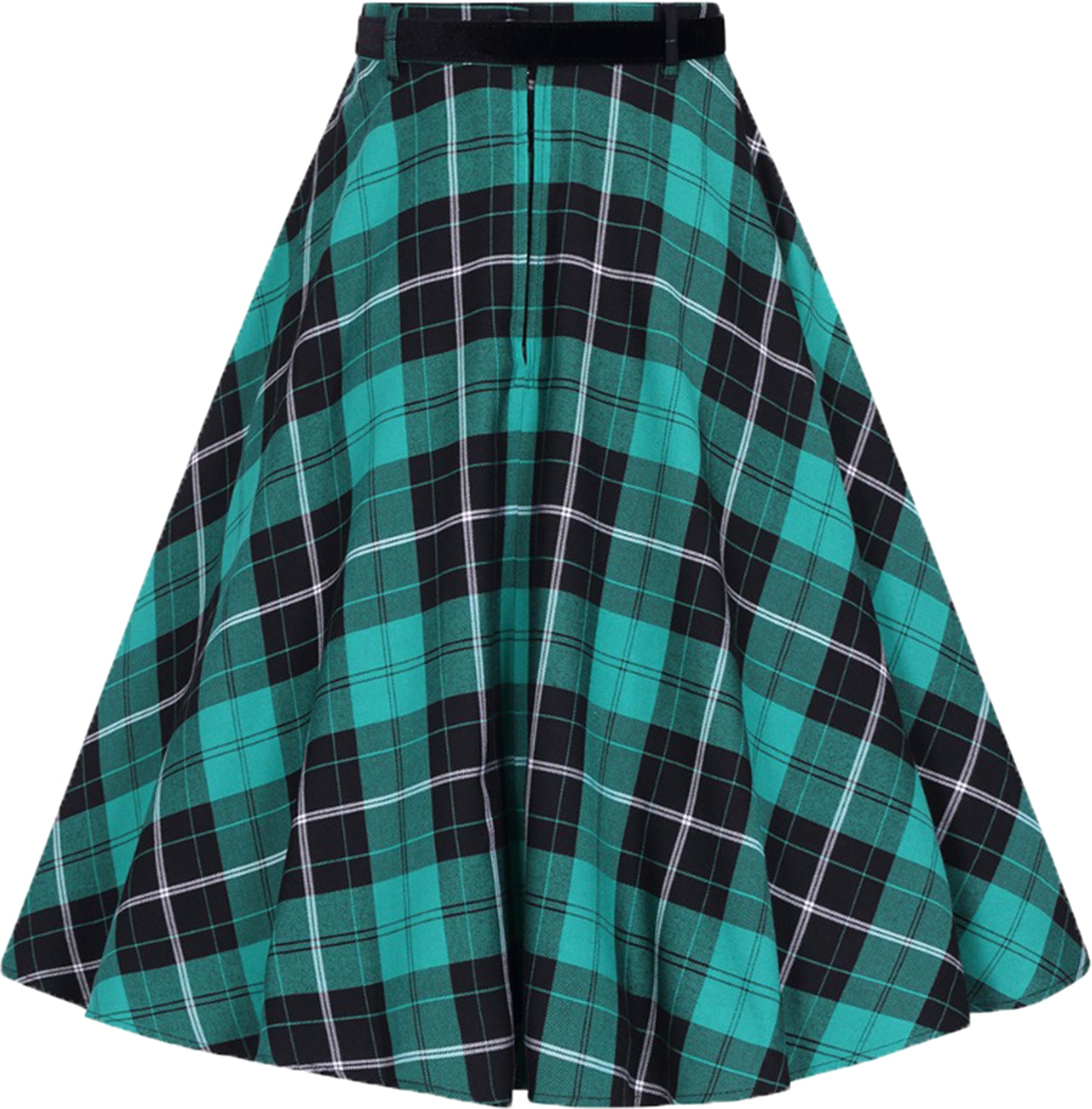 Hell_Bunny_BERYL_CHECK_50s_TARTAN_Karo_Velvet_Belt_TELLERROCK_Swing_Skirt_Killer_Kirsche-5