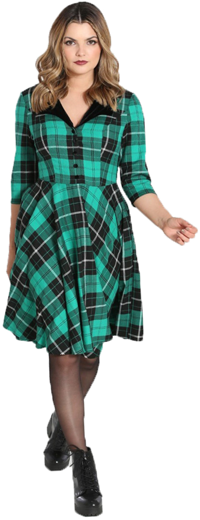 Hell_Bunny_BERYL_CHECK_Vintage_TARTAN_Karo_Velvet_Collar_SWING_DRESS_Hemdkleid_Killer_Kirsche-1BnrVyOq0fFgs3