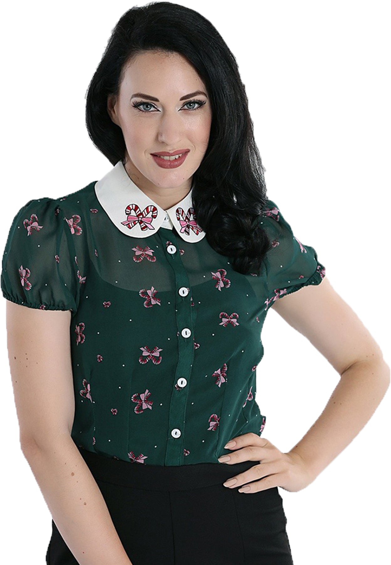 Hell_Bunny_BETH_Candy_Canes_ZUCKERSTANGE_Peter_Pan_Kurzarm_BLUSE_Blouse_killer_kirscheTOyZanFKCJy2Z
