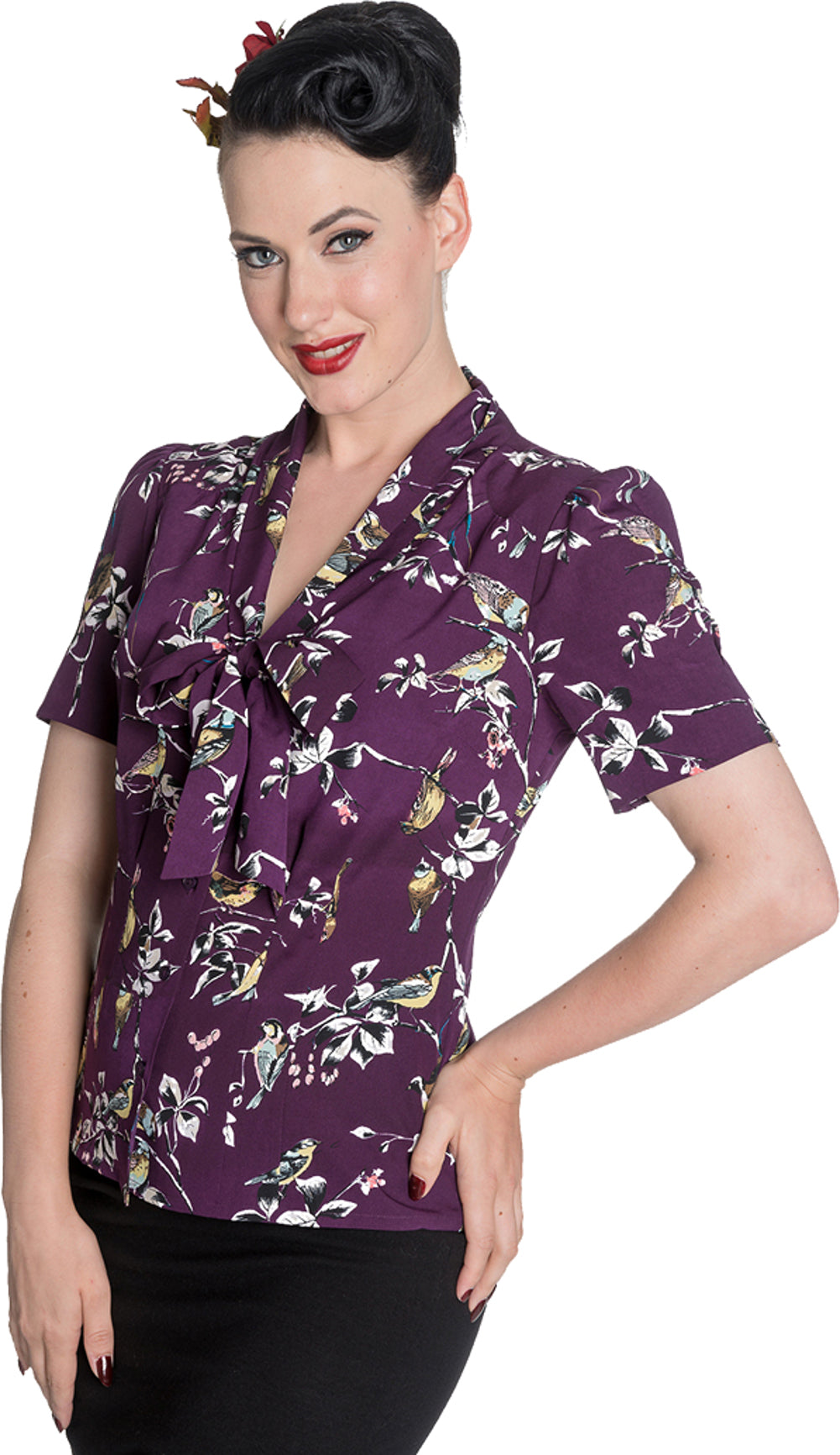 Hell_Bunny_BIRDY_Vintage_Bow_Retro_Birds_Chiffon_BLUSE_-_Aubergine