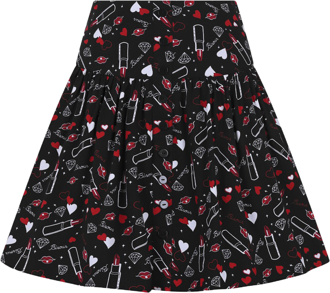 Hell_Bunny_BISOUS_Lipstick_HERZEN_Lippen_Diamond_MINI_ROCK_Swing_Skirt-3