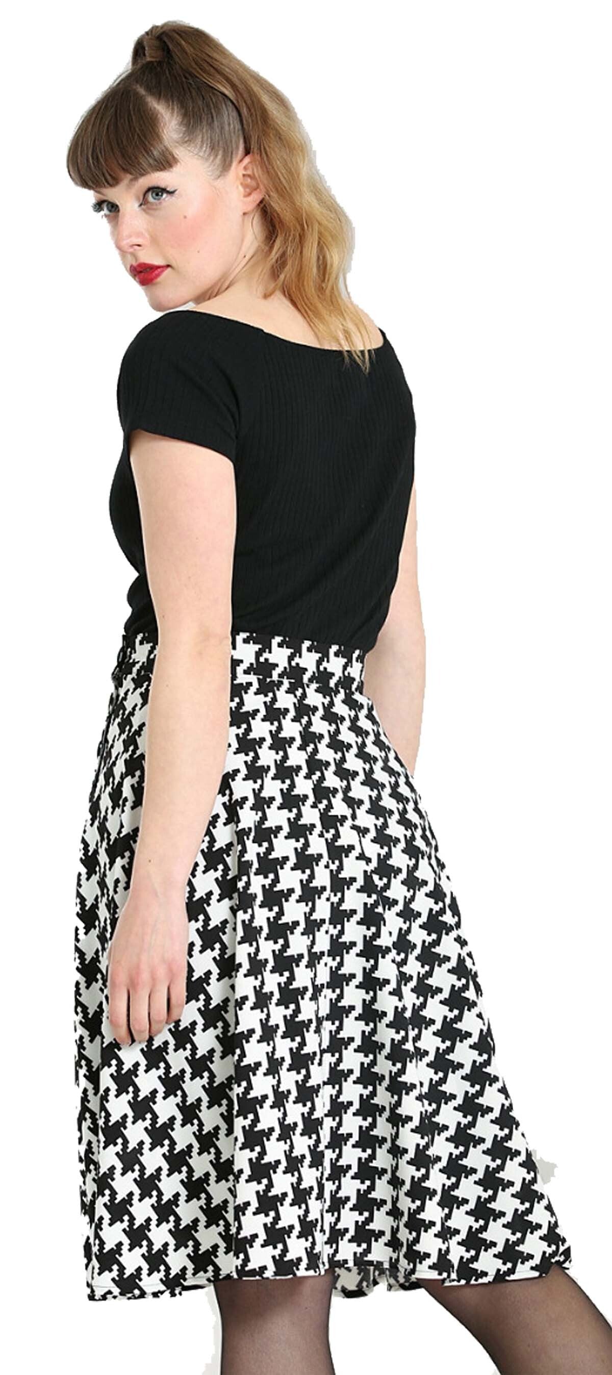 Hell_Bunny_BLAKE_HOUNDSTOOTH_Vintage_Hahnentritt_Karo_ALinien_Skirt_ROCK-4r5ZK9zHMqmskU
