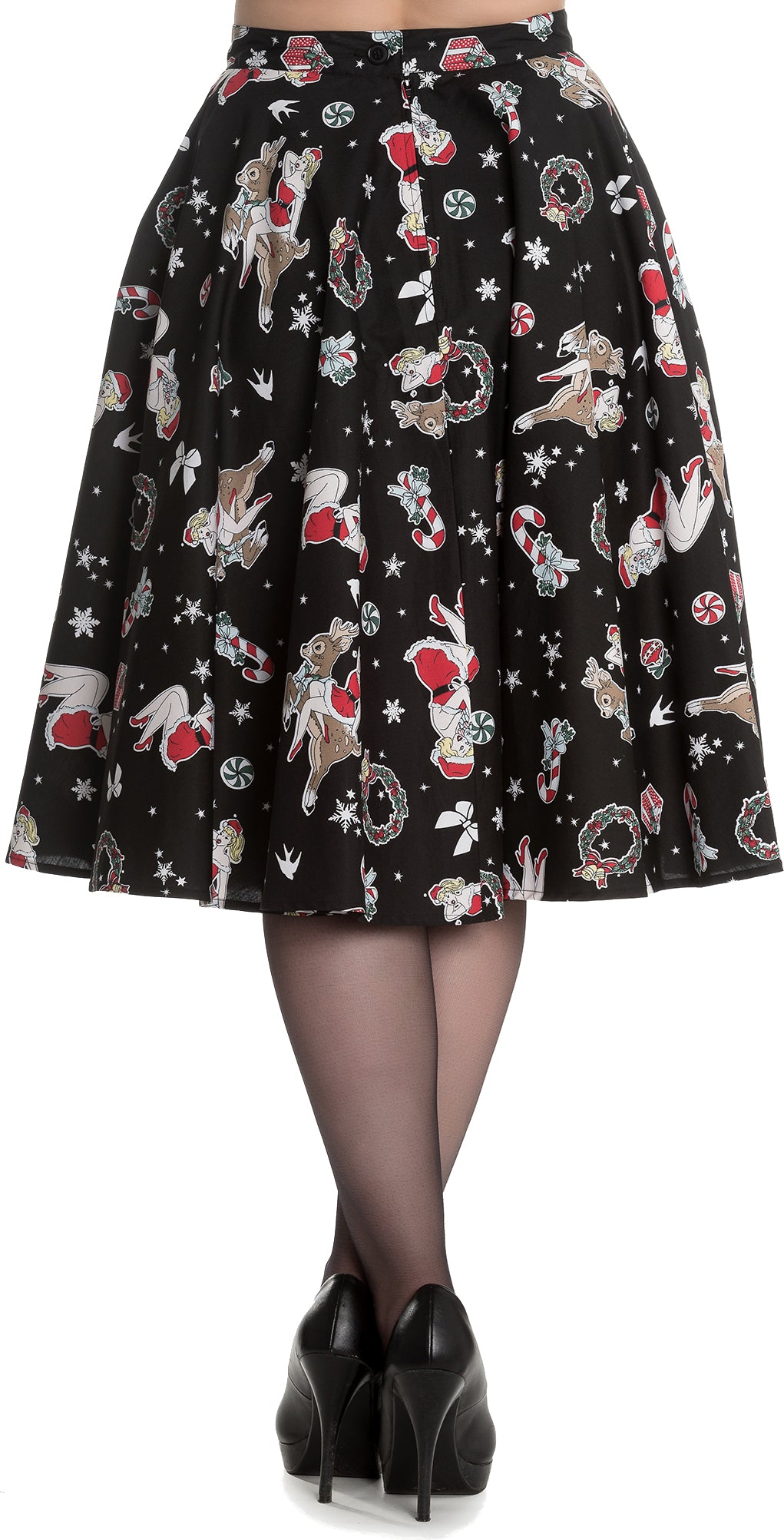 Hell_Bunny_BLITZEN_Christmas_STARS_Sterne_Swing_Skirt_TELLERROCK