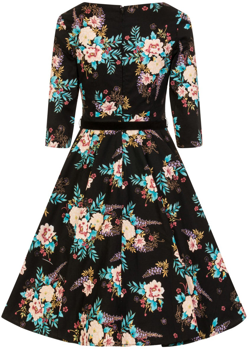 Hell_Bunny_BLUE_BELL_Vintage_FLORAL_Blumen_Flower_Swing_Dress_KLEID-5