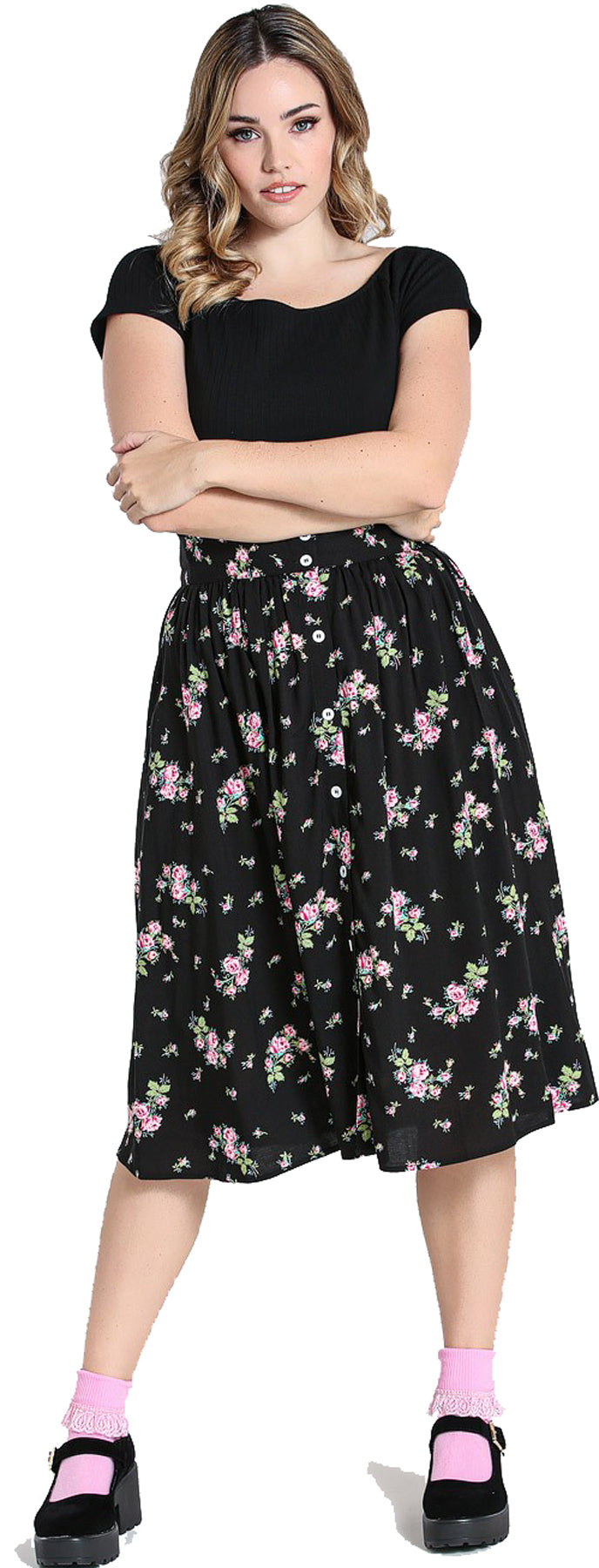 Hell_Bunny_BOBBY_SUE_Vintage_ROSEN_Floral_Buttoned_50s_SWING_SKIRT_Rock_killer_kirsche_22iwArfiDLrvWd