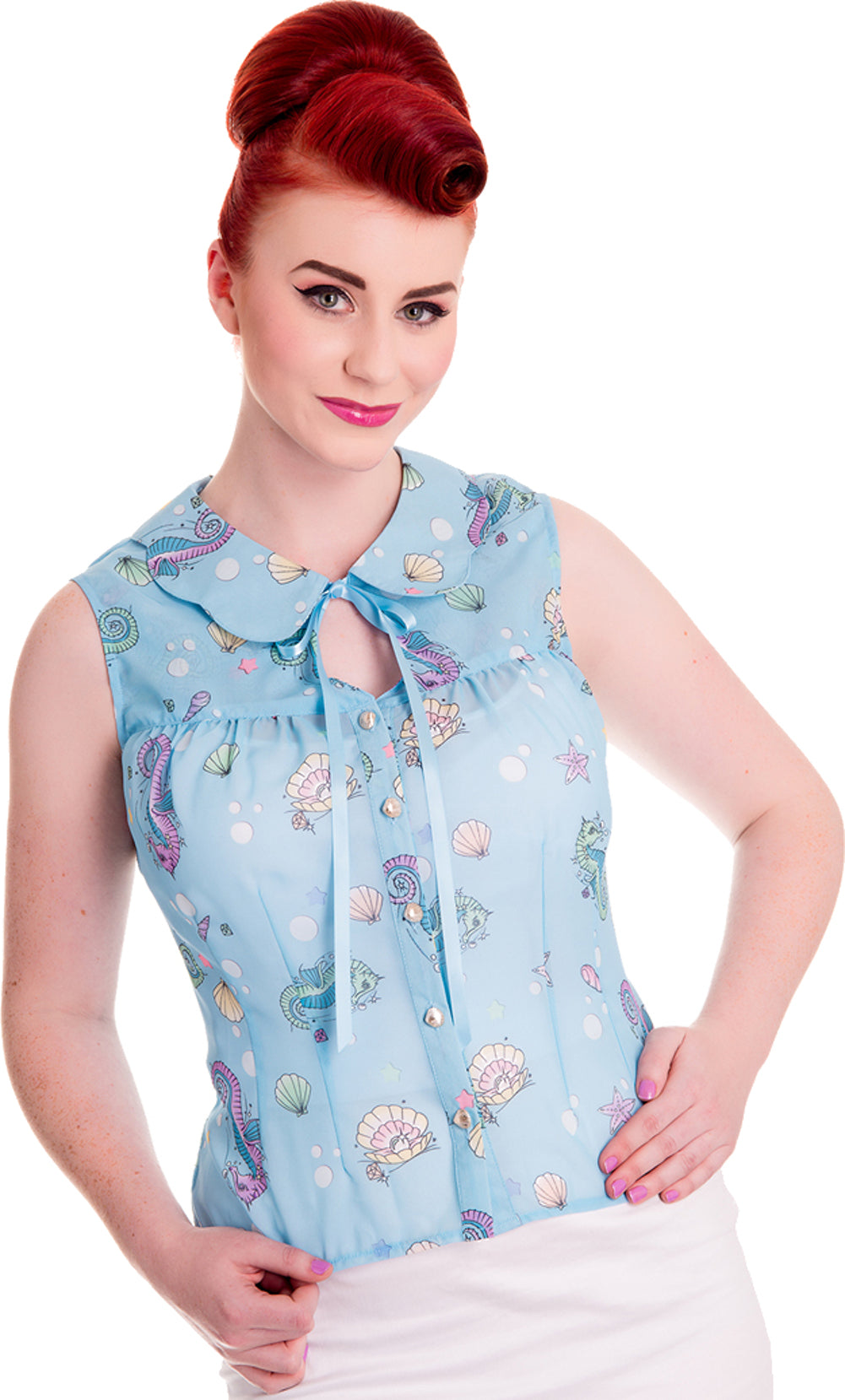 Hell_Bunny_BUBBLE_SWEET_Vintage_50s_Chiffon_BLUSE_blau