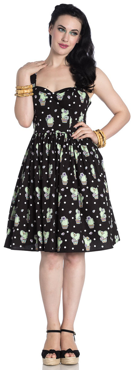 Hell_Bunny_CACTUS_Polka_Dot_KAKTUS_Traeger_SWING_DRESS_Kleid-1