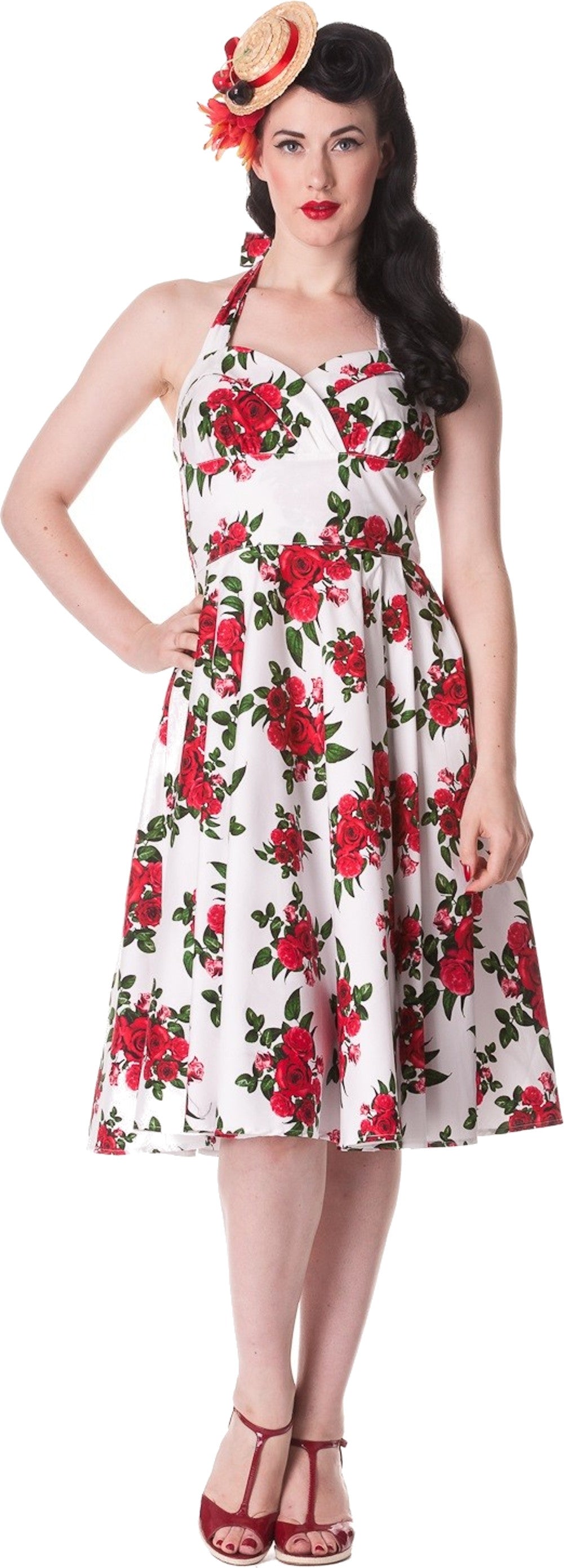 Hell_Bunny_CANNES_Red_Roses_Vintage_50s_Classic_SWING_Dress_KLEID_weiss