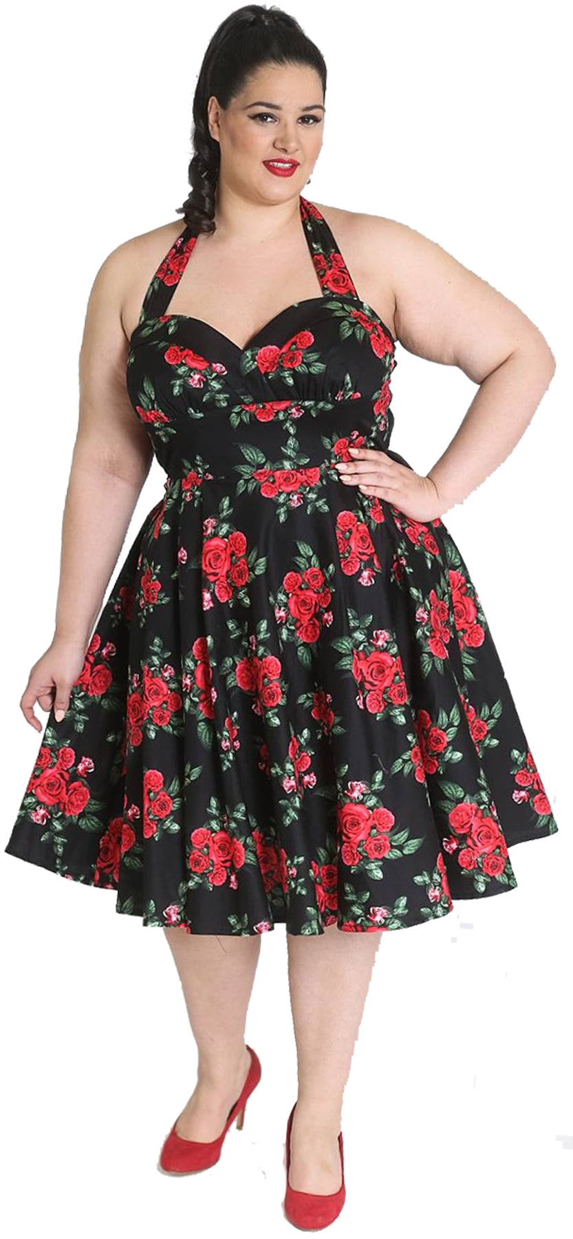Hell_Bunny_CANNES_Red_Roses_Vintage_Neckholder_KLEID_Plus_Size_Schwarz_killer_kirsche_1