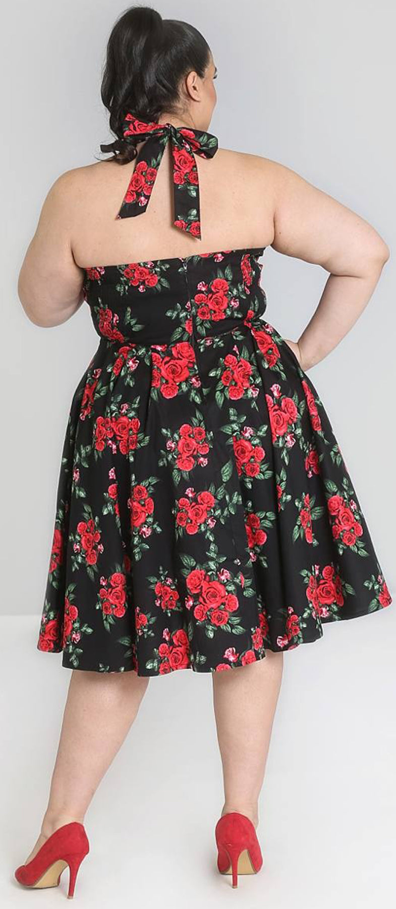 Hell_Bunny_CANNES_Red_Roses_Vintage_Neckholder_KLEID_Plus_Size_Schwarz_killer_kirsche_2