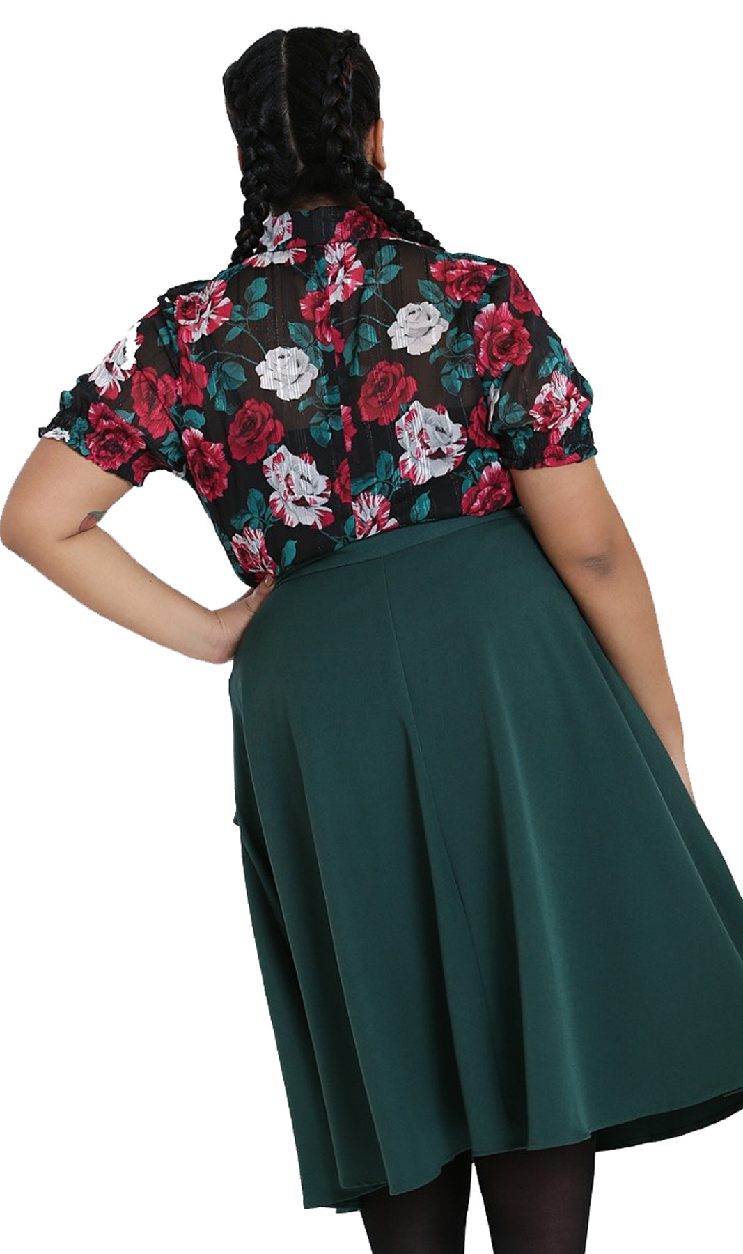 Hell_Bunny_CARLIE_Vintage_PLAIN_High_Waist_50s_SWING_SKIRT_Rock_-_Gruen_-_Plus_Size_killer_kirsche_4PMNC4KYkvYu4K