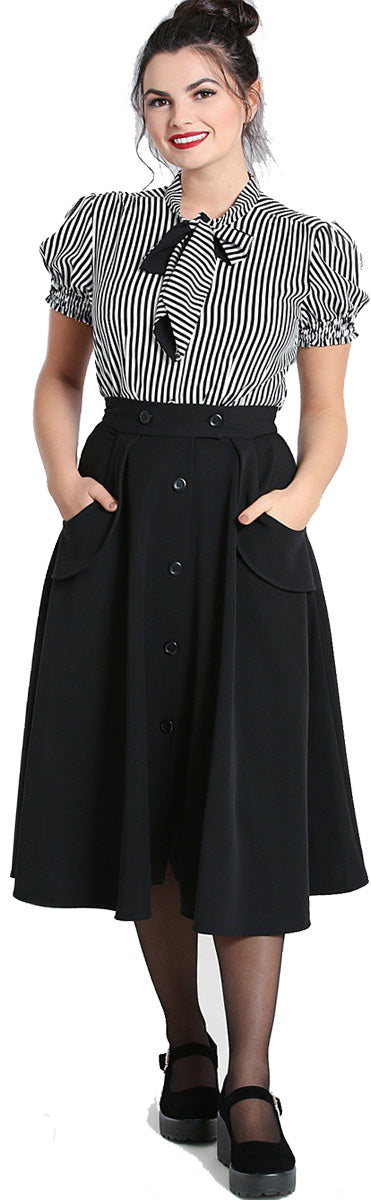 Hell_Bunny_CARLIE_Vintage_PLAIN_High_Waist_50s_SWING_SKIRT_Rock_Schwarz_killer_kirsche_1