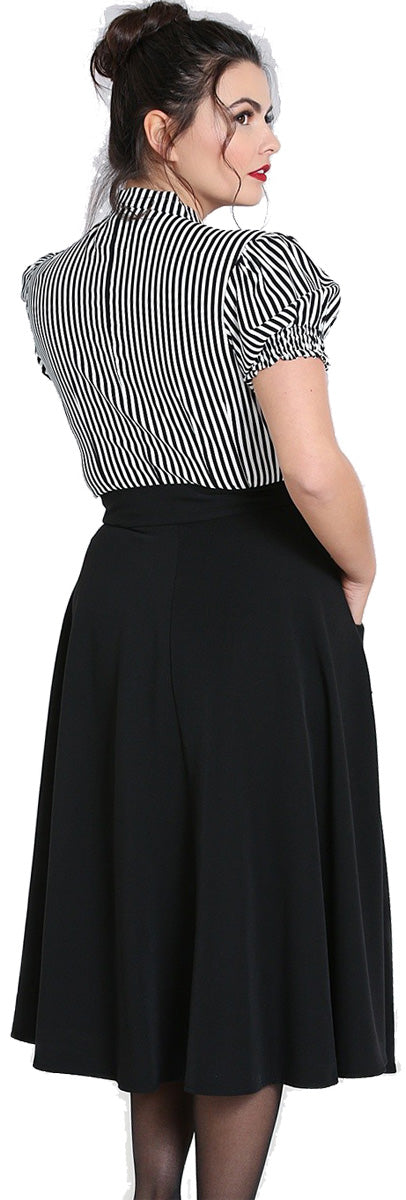 Hell_Bunny_CARLIE_Vintage_PLAIN_High_Waist_50s_SWING_SKIRT_Rock_Schwarz_killer_kirsche_3