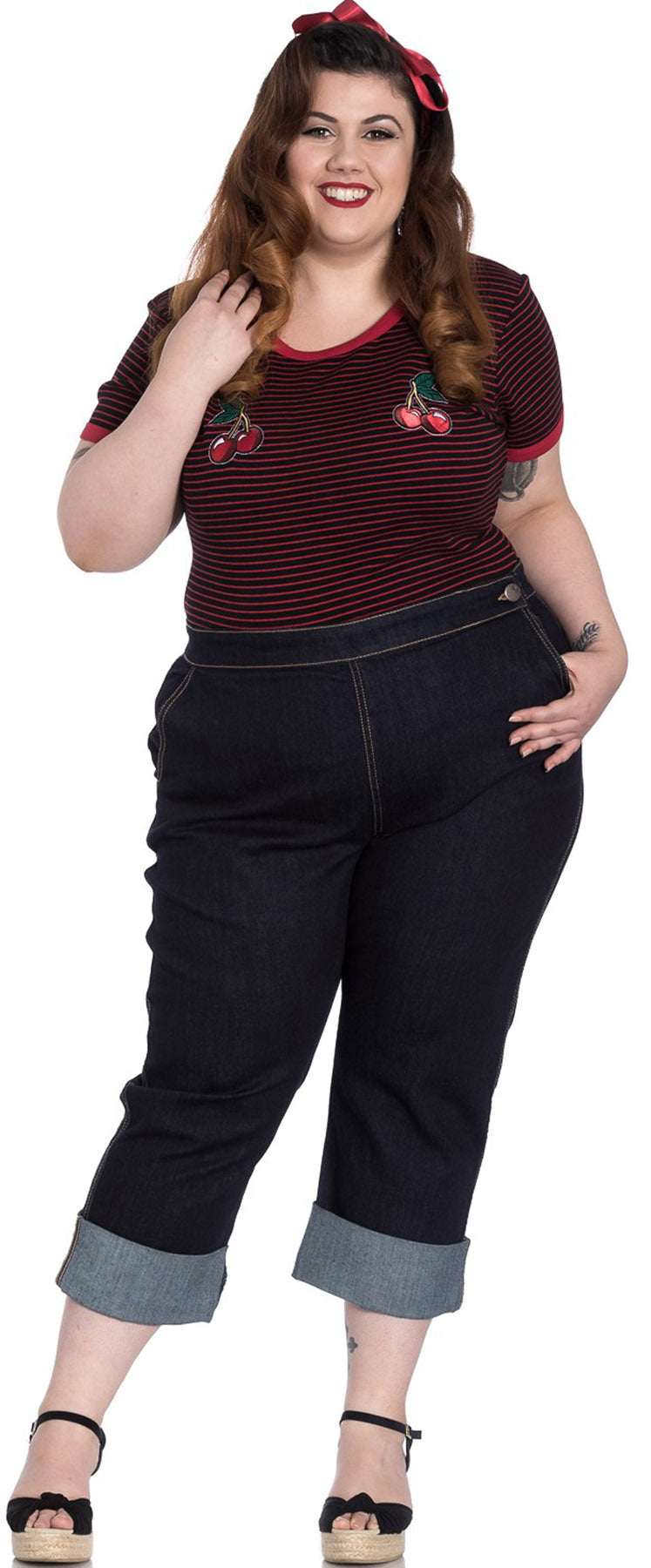 Hell_Bunny_CHARLIE_Denim_Vintage_HIGH_WAIST_50s_Jeans_CAPRI_Hose_Plus_Size_killer_kirschegOOBvAWPcIt1E
