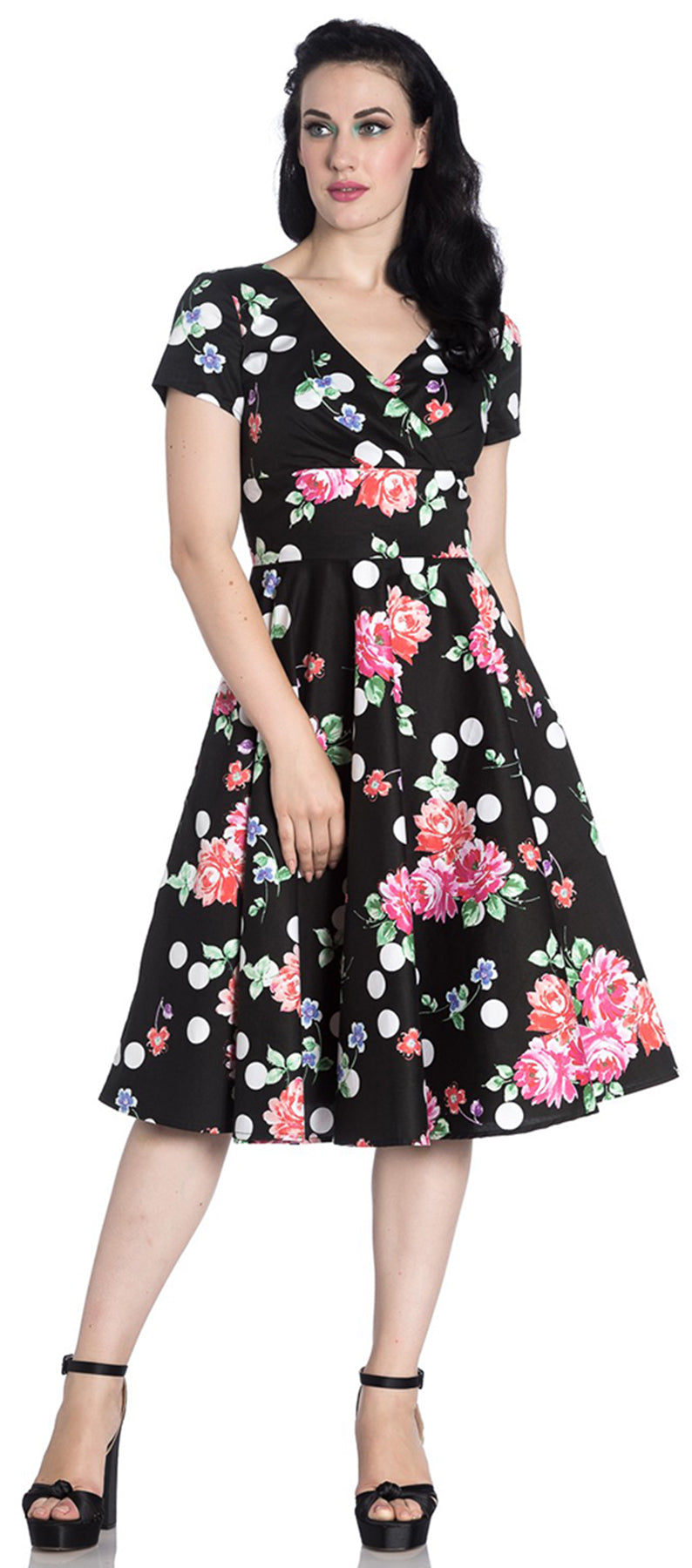 Hell_Bunny_COLLARETTE_Vintage_DAHLIA_Polka_Dots_SWING_DRESS_Kleid_killer_kirsche