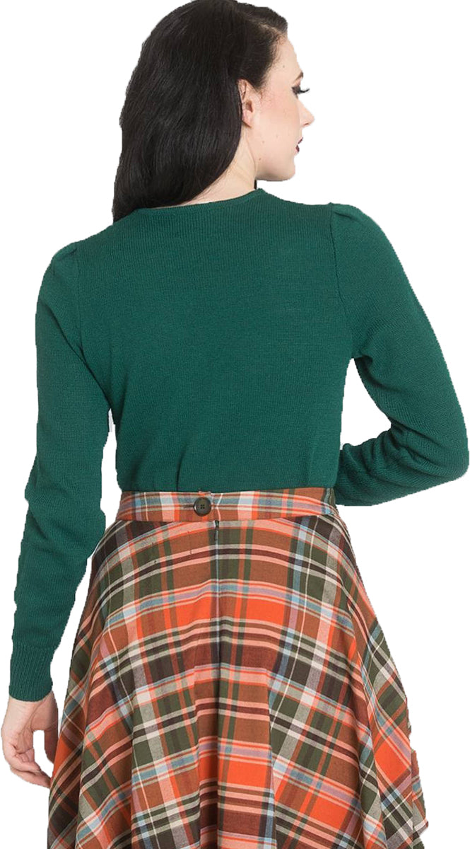 Hell_Bunny_CONNIE_Vintage_V-NECK_Knitted_Retro_Pearl_PULLOVER_Jumper_Gruen-3vmqVkVPA7n3lj