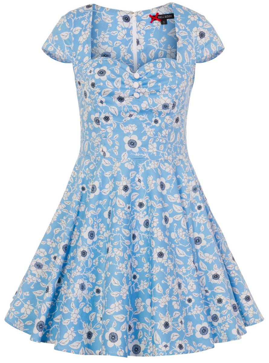 Hell_Bunny_DAPHNE_Cherry_Blossom_FLORAL_Kurzarm_MINI_Swing_Dress_KLEID-4N8WIGZxcx3XjB