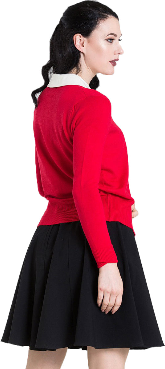 Hell_Bunny_DEBBIE_Vintage_PLAIN_Langarm_Rundhals_Cardigan_STRICKJACKE_Rot-2