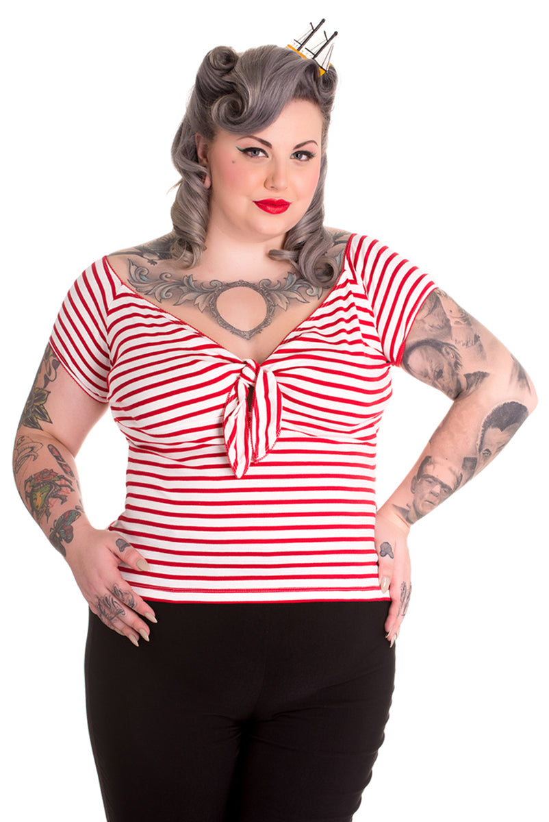 Hell_Bunny_DOLLY_Sailor_50s_STREIFEN_Knot_Tie_SHIRT_Rot_PLUS_SIZE-1