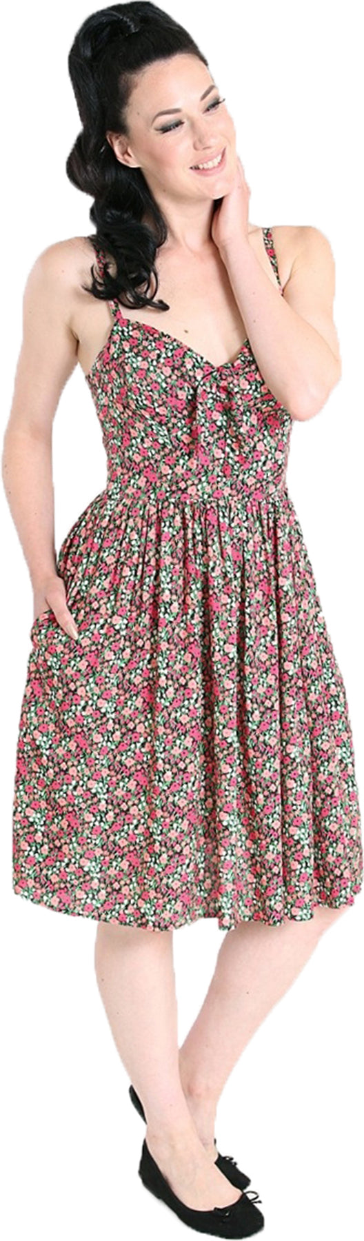 Hell_Bunny_ELFIE_BOW_Retro_FLORAL_Blumen_Sweetheart_Traeger_SWING_KLEID_Dress_killer_kirsche_16RTseQSez1FQI