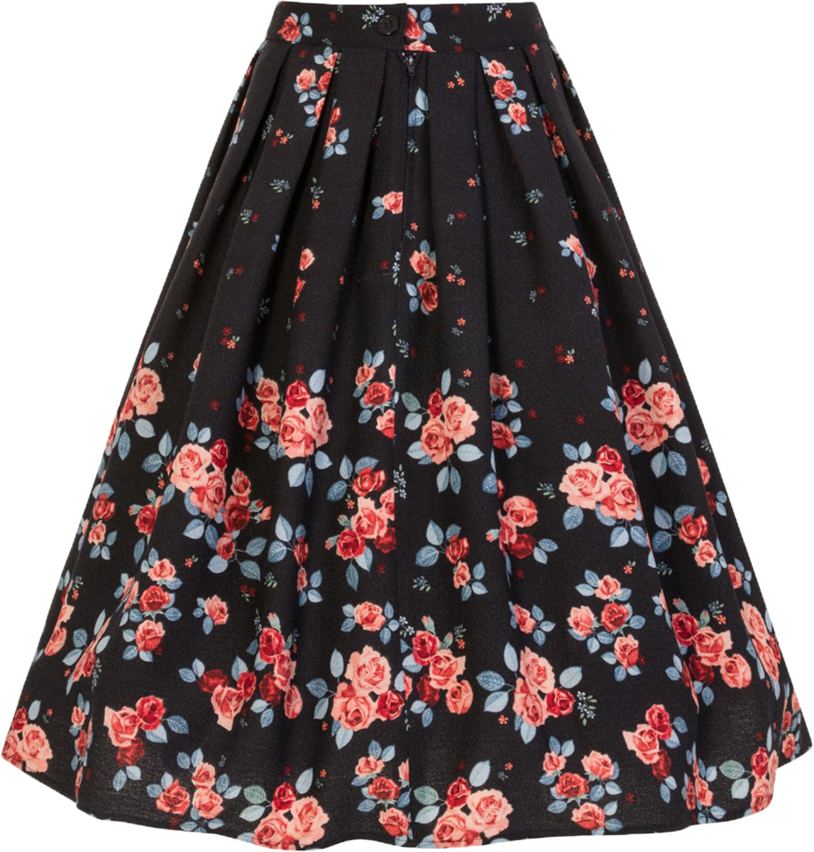 Hell_Bunny_ELLEN_50s_Vintage_ROSEN_Floral_Pleated_SWING_SKIRT_Rock-5