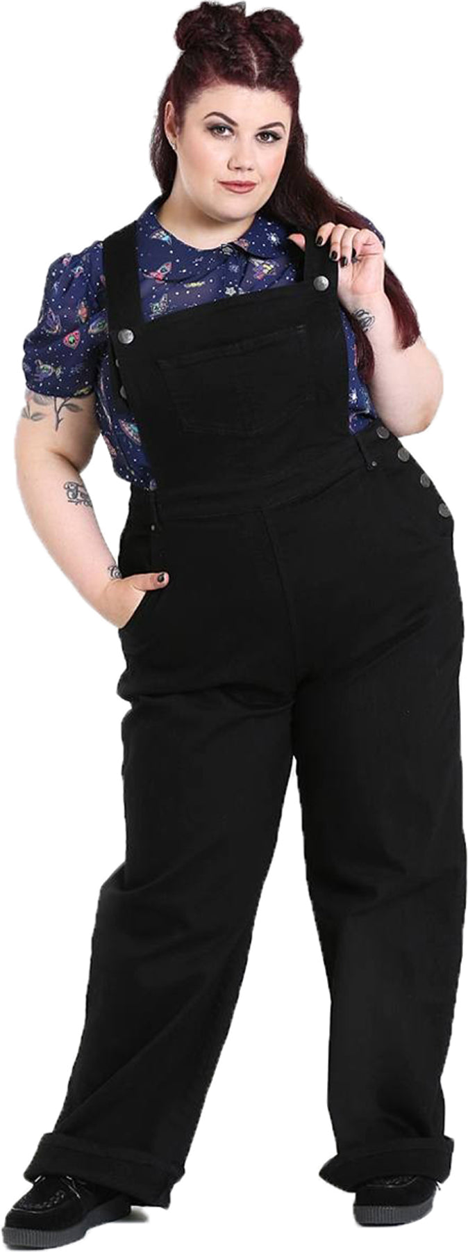 Hell_Bunny_ELLY_MAY_Denim_Vintage_DUNGAREES_Jeans_LATZHOSE_Black_Plus_Size_killer_kirsche