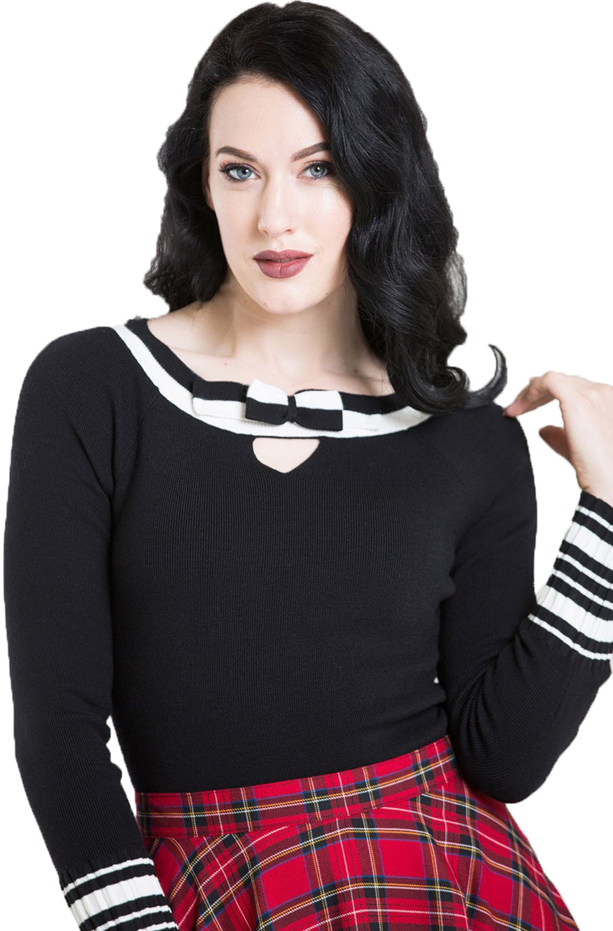 Hell_Bunny_ELODIE_Vintage_STRIPED_Bow_Knitted_PULLOVER_Jumper-1