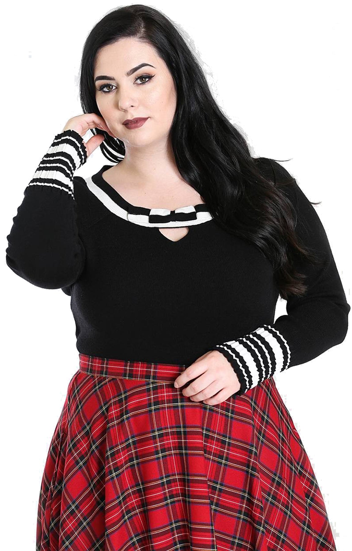Hell_Bunny_ELODIE_Vintage_STRIPED_Bow_Knitted_PULLOVER_Jumper_Plus_Size_killer_kirscheeEzXFNbrs3Z4z