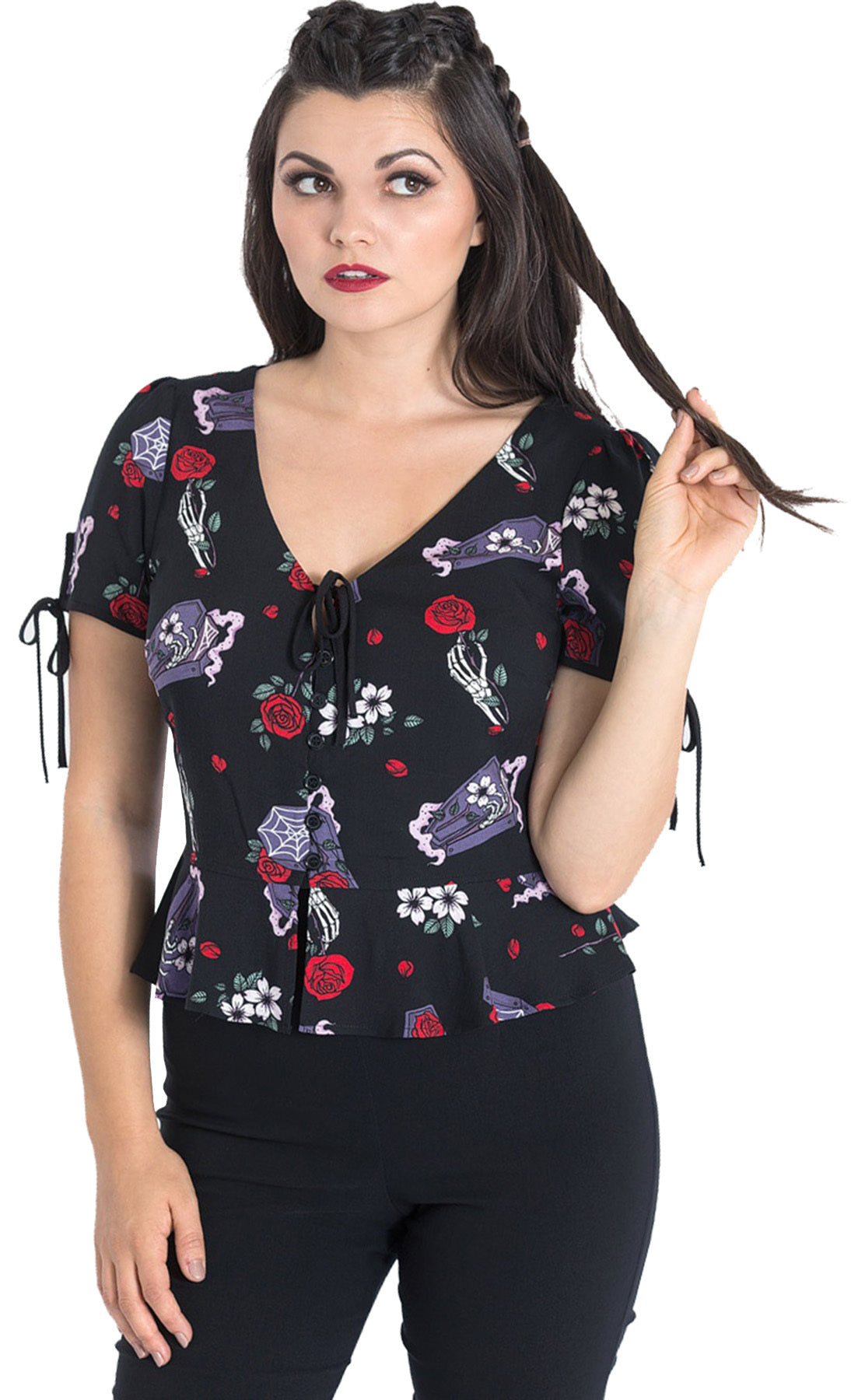 Hell_Bunny_EVEN_IN_DEATH_Rosen_Coffin_V-NECK_Kurzarm_PEPLUM_BLUSE_Blouse_killer_kirsche_2v5v6xaBwxbtqA