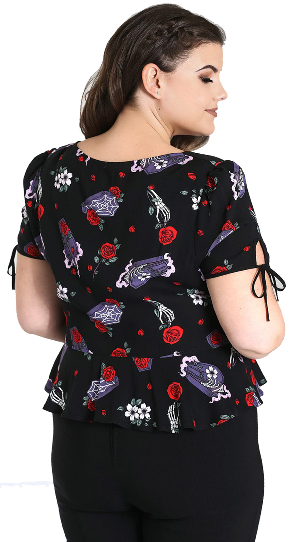Hell_Bunny_EVEN_IN_DEATH_Rosen_Coffin_V-NECK_Kurzarm_PEPLUM_BLUSE_Plus_Size_killer_kirsche_3