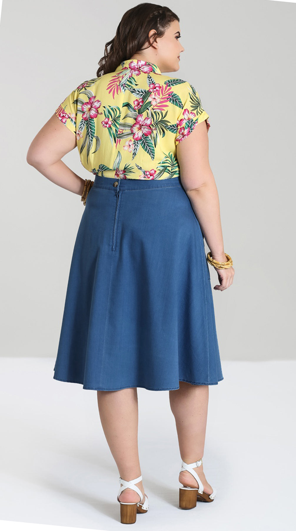 Hell_Bunny_FREDDIE_Vintage_CHAMBRAY_Denim_Plus_Size_SWING_SKIRT_A-Linie_Rock_killer_kirsche_3cFgsIfRTk1biK