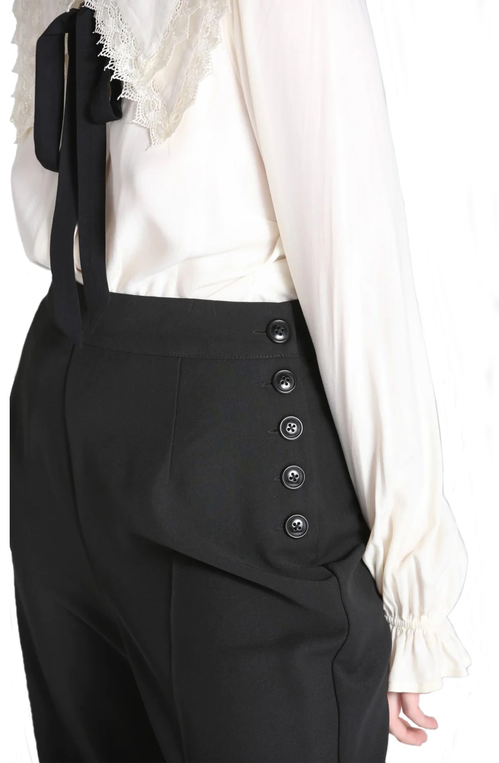 Hell_Bunny_GINGER_PLAIN_Retro_MARLENE_High_Waist_Pants_TROUSERS_Hose-3