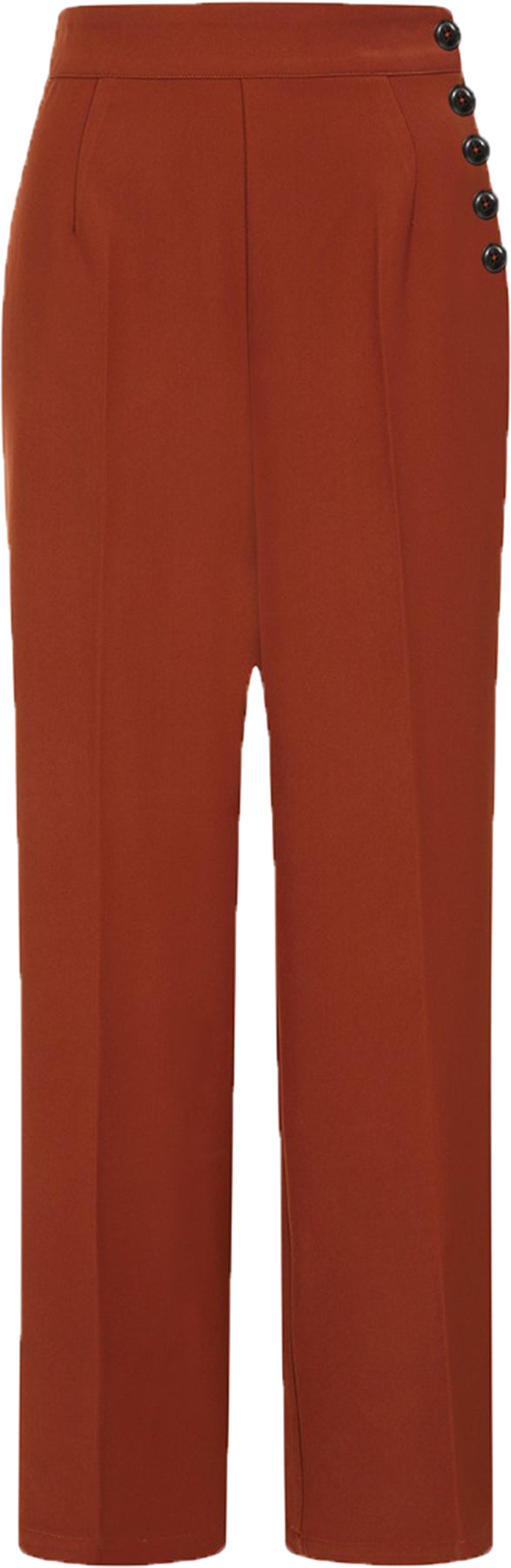 Hell_Bunny_GINGER_PLAIN_Retro_MARLENE_High_Waist_Pants_TROUSERS_Hose_Braun_Killer_Kirsche-33ZPCcf6HHsqjS