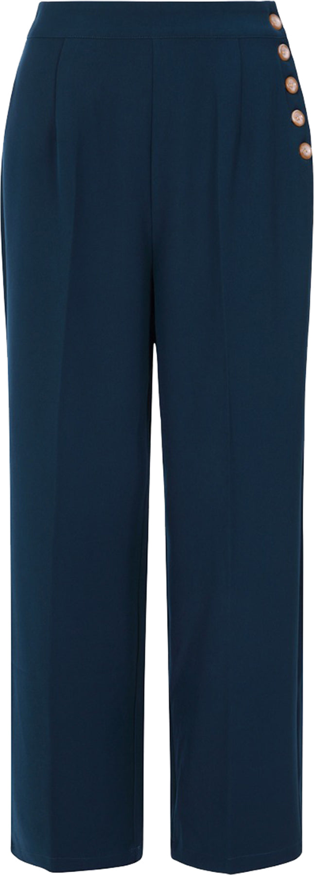 Hell_Bunny_GINGER_PLAIN_Retro_MARLENE_High_Waist_Pants_TROUSERS_Hose_Petrol_Killer_Kirsche-3